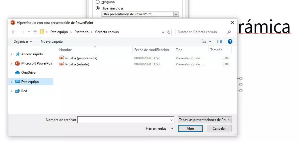 PowerPoint 2016: Hipervínculo a otra presentación de PowerPoint