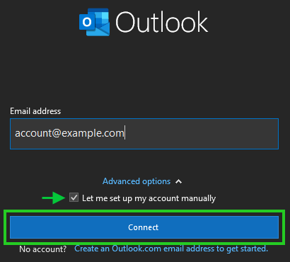 How do I setup the Email system to use my Office 365 account
