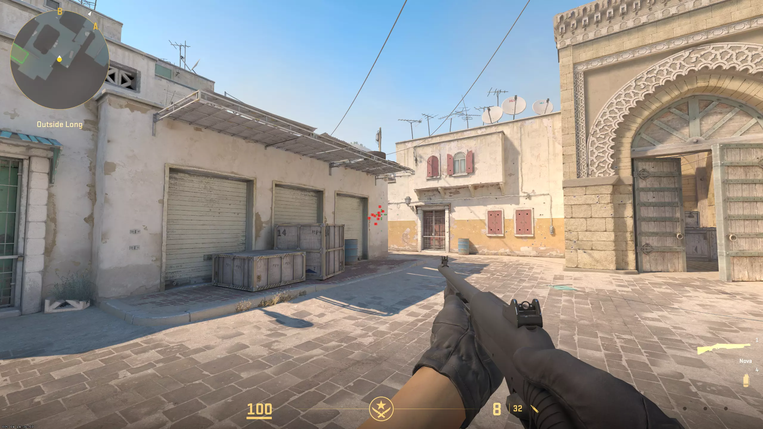 Tela do Counter-Strike 2: modo treinamento