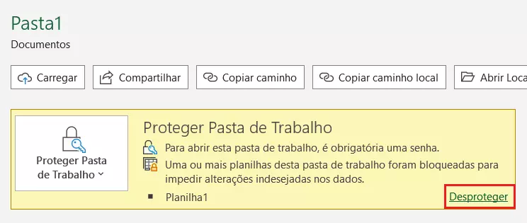 Remova a proteção da planilha Excel inserindo a senha correspondente