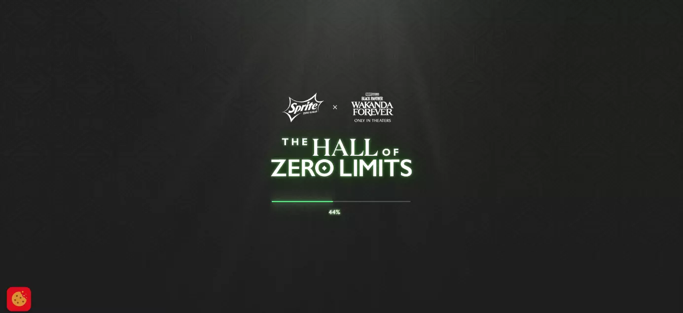 Screenshot da barra de progresso do site Sprite - The Hall of Zero Limits