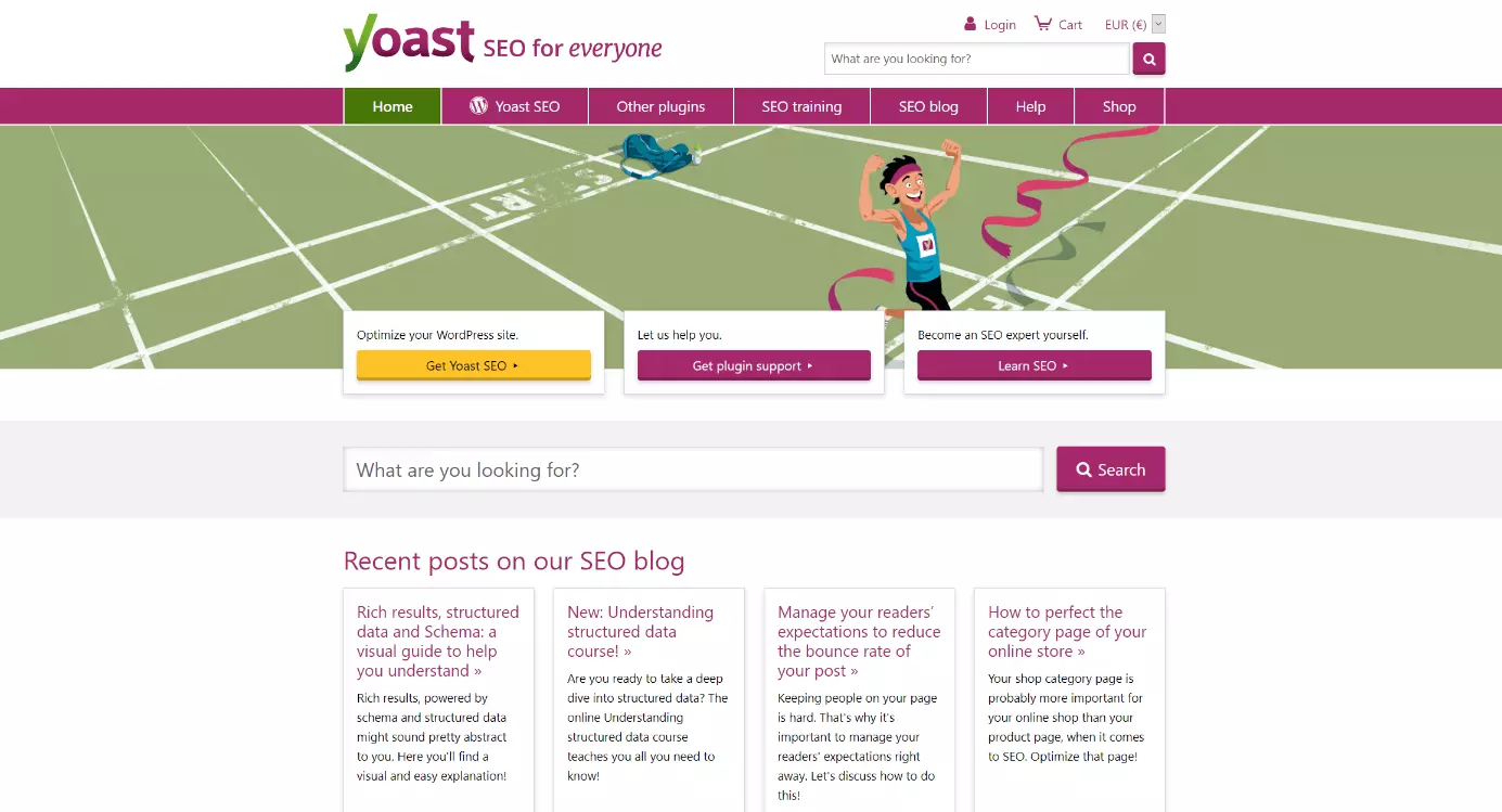 Site do plugin para WordPress Yoast