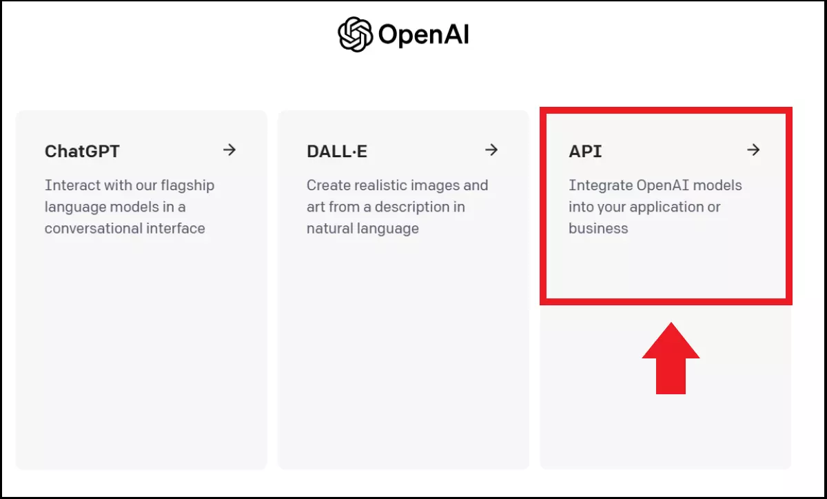 Item API na plataforma da OpenAI