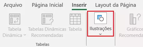 Inserir Ilustrações no Excel