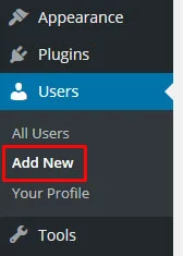 Adicionar novo usuário no painel WordPress