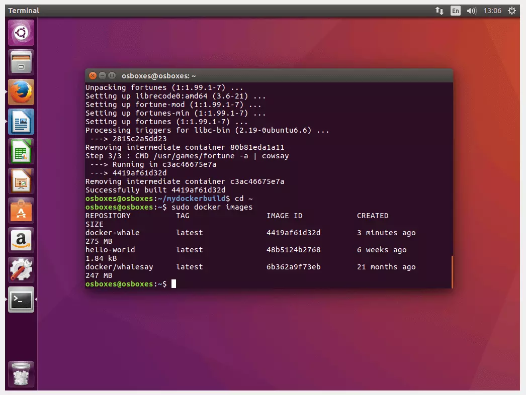 Terminal do Ubuntu: lista de todas as imagens