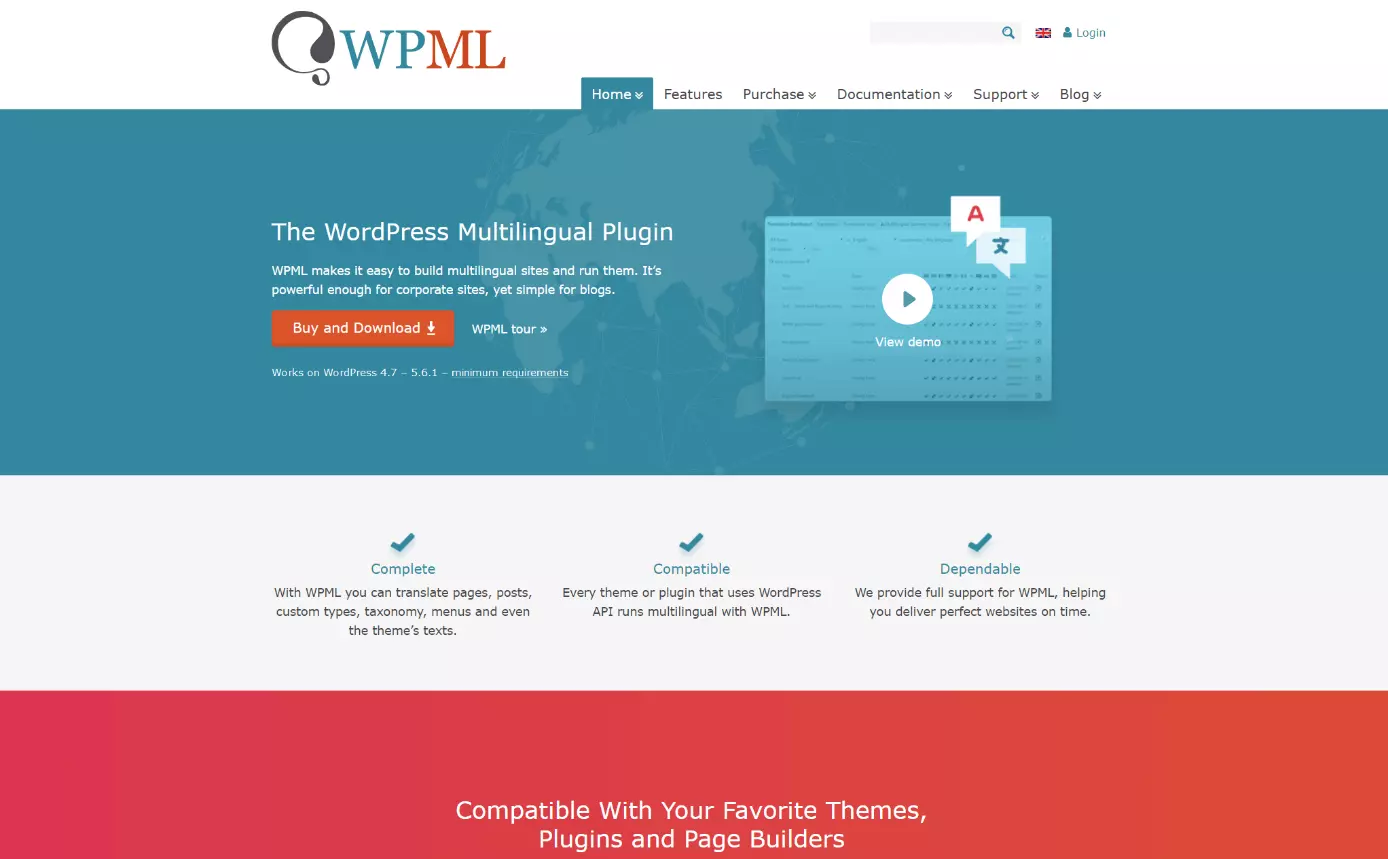 Site do plugin para WordPress WPML