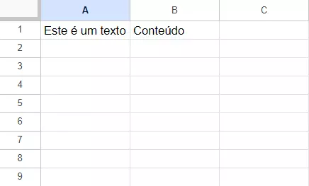 Captura de tela de célula do Google Planilhas com conteúdo interrompido