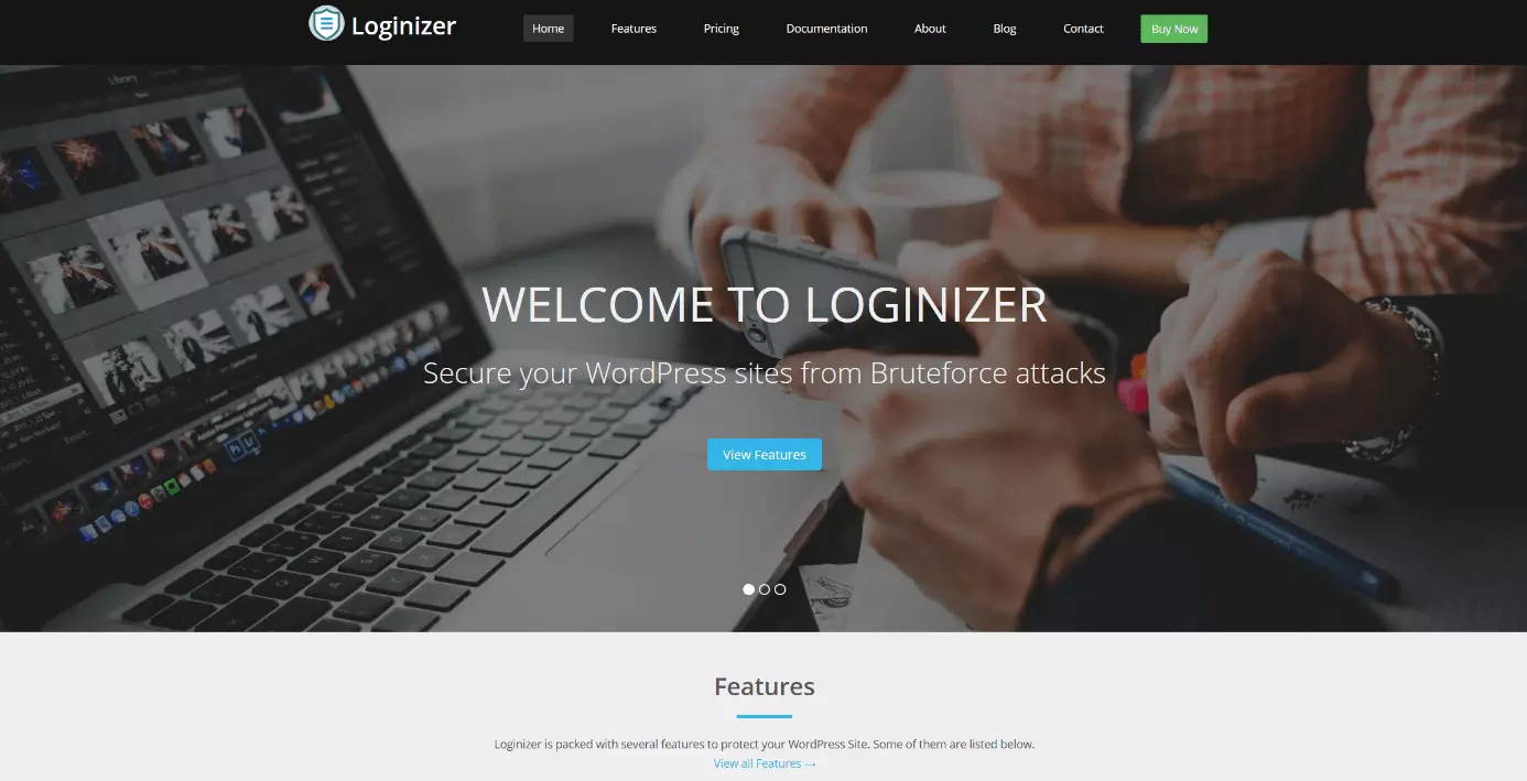 Site do plugin para WordPress Loginizer