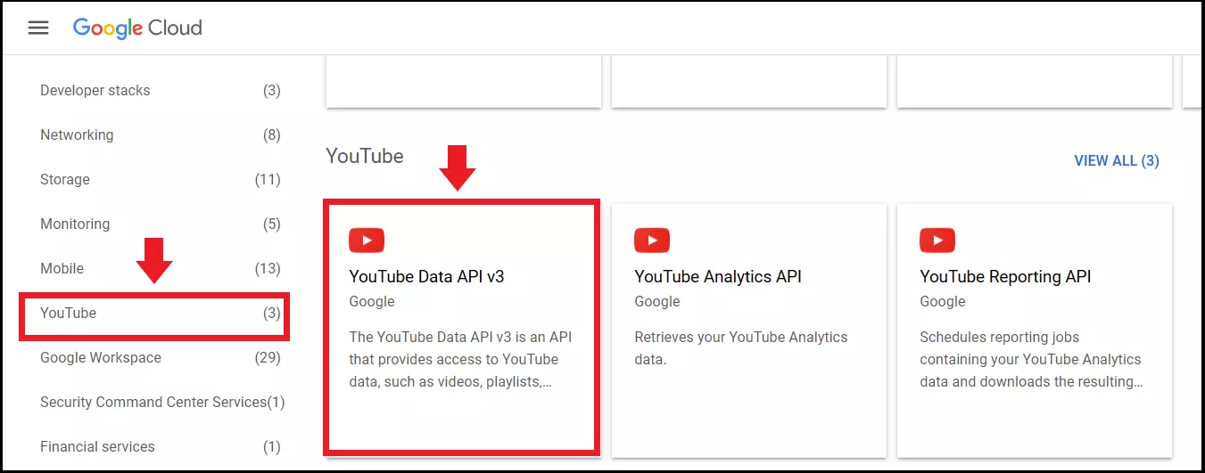 Visão geral das APIs do YouTube no Google Cloud