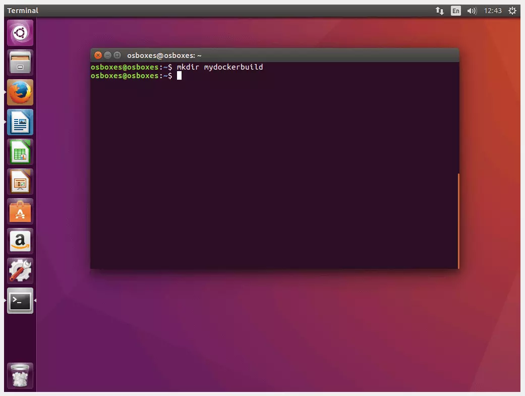 Comando mkdir no terminal do Ubuntu: