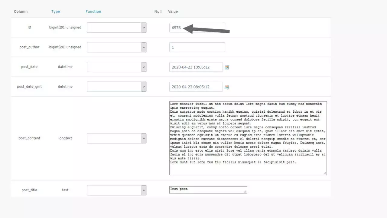 WordPress REST API: visualização de um post no banco de dados